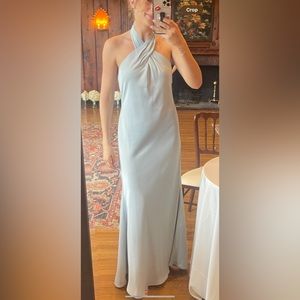 BHLDN ruby satin charmeuse dress